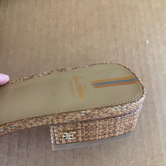 Sam Edelman Deacon Beaded Slide Sandal "CUOIO BASKET WEAVE" | US 8 - Picture 3 of 7